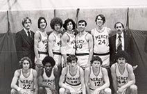 Photo of 1973 men's basketball team. Link to Gifts of Cash, Check, and Credit Cards.